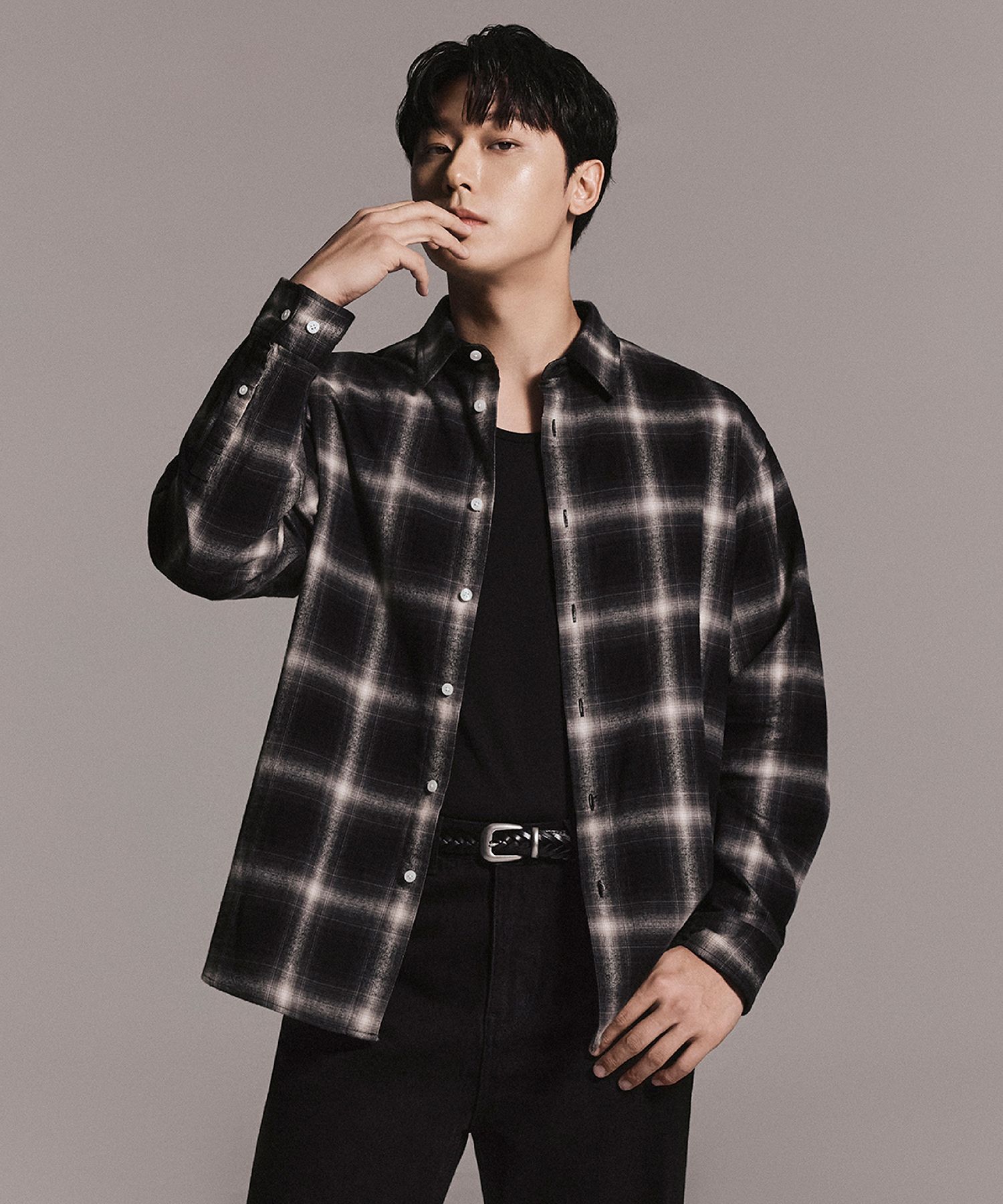 トップス 60's Ombre Check Print Flannel Shirt トップス 60's Ombre Check Print Flannel Shirt 60's Ombre Print