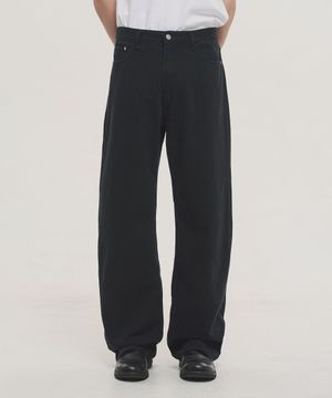 페이디드 카치온 다잉 팬츠 - 블랙