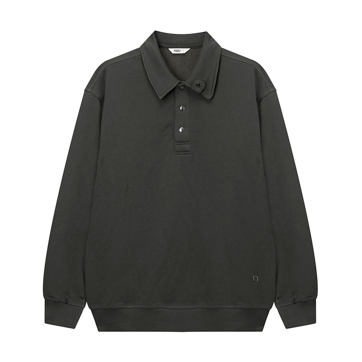 나우(nau) 워케이션 스웻 맨투맨 Charcoal Brown