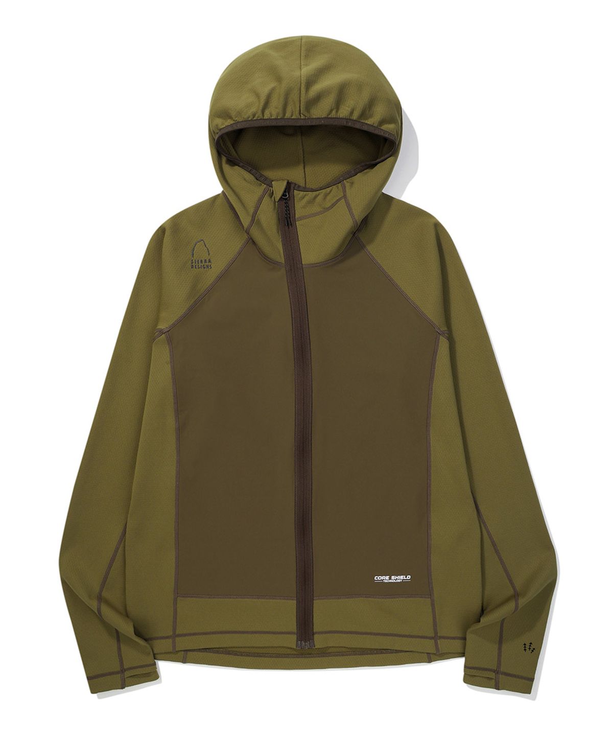 시에라디자인(SIERRA DESIGNS) 로사(ROSA) 델타픽 코어 쉴드 집업 후디 KHAKI