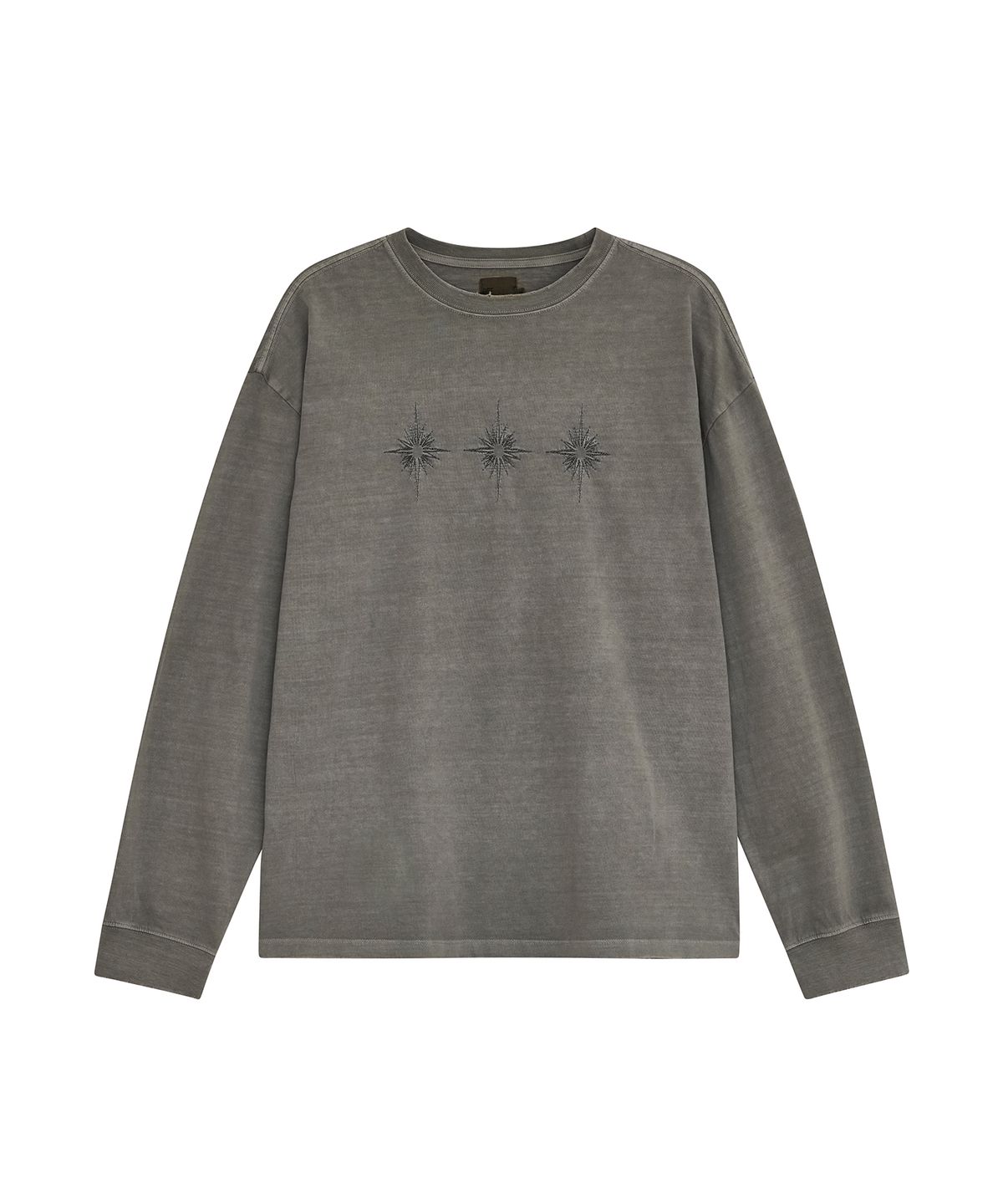 데프가먼츠(DEFGARMENTS) NEEDLE STITCH LONG SLEEVE [GRAY]
