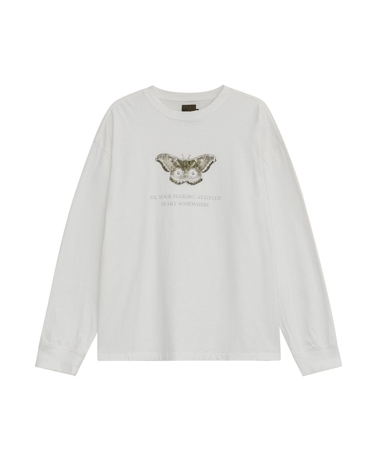 데프가먼츠(DEFGARMENTS) FLY DTP LONG SLEEVE  [WHITE]