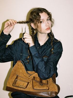 Cabinet Bag (suede brown)