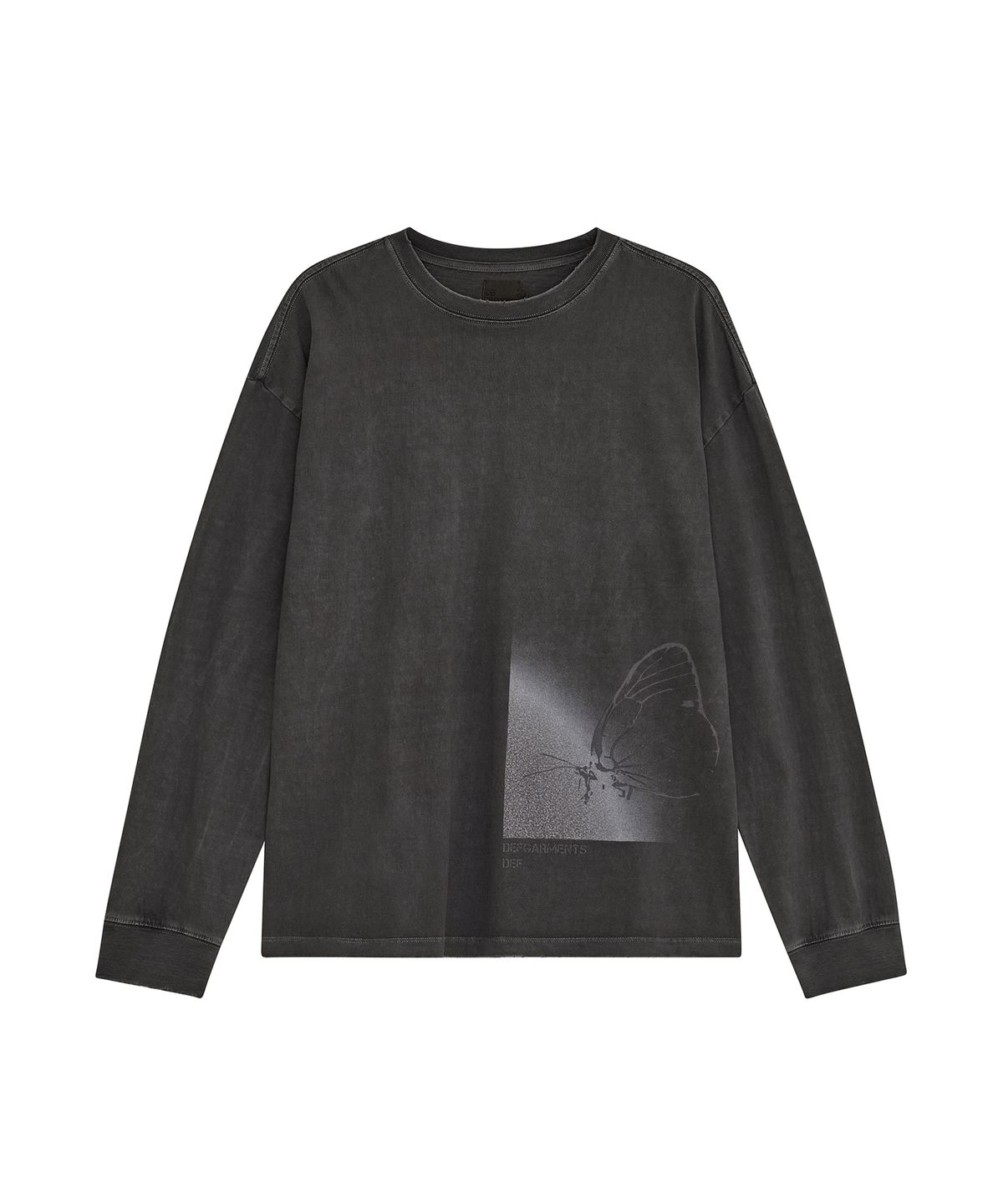 데프가먼츠(DEFGARMENTS) BUTTERFLY LONG SLEEVE [NAVY CHARCOAL]