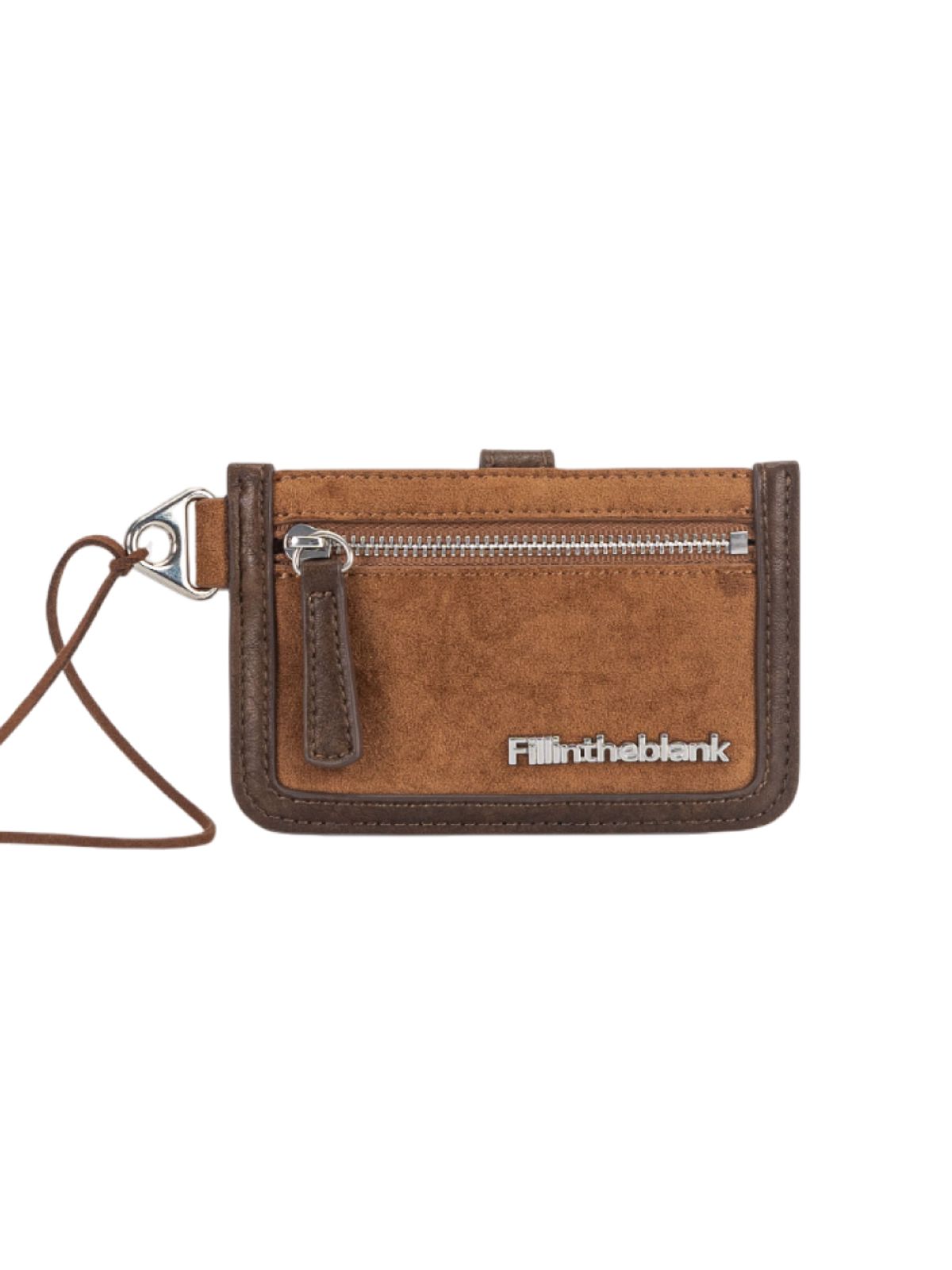 필인더블랭크(FILLINTHEBLANK) Cabinet Card Wallet (suede brown)