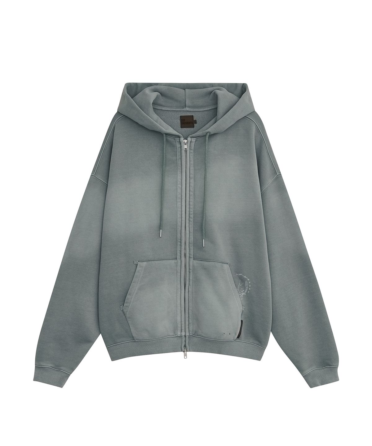 데프가먼츠(DEFGARMENTS) PIG BRUSHED HOOD ZIPUP [SKY BLUE]