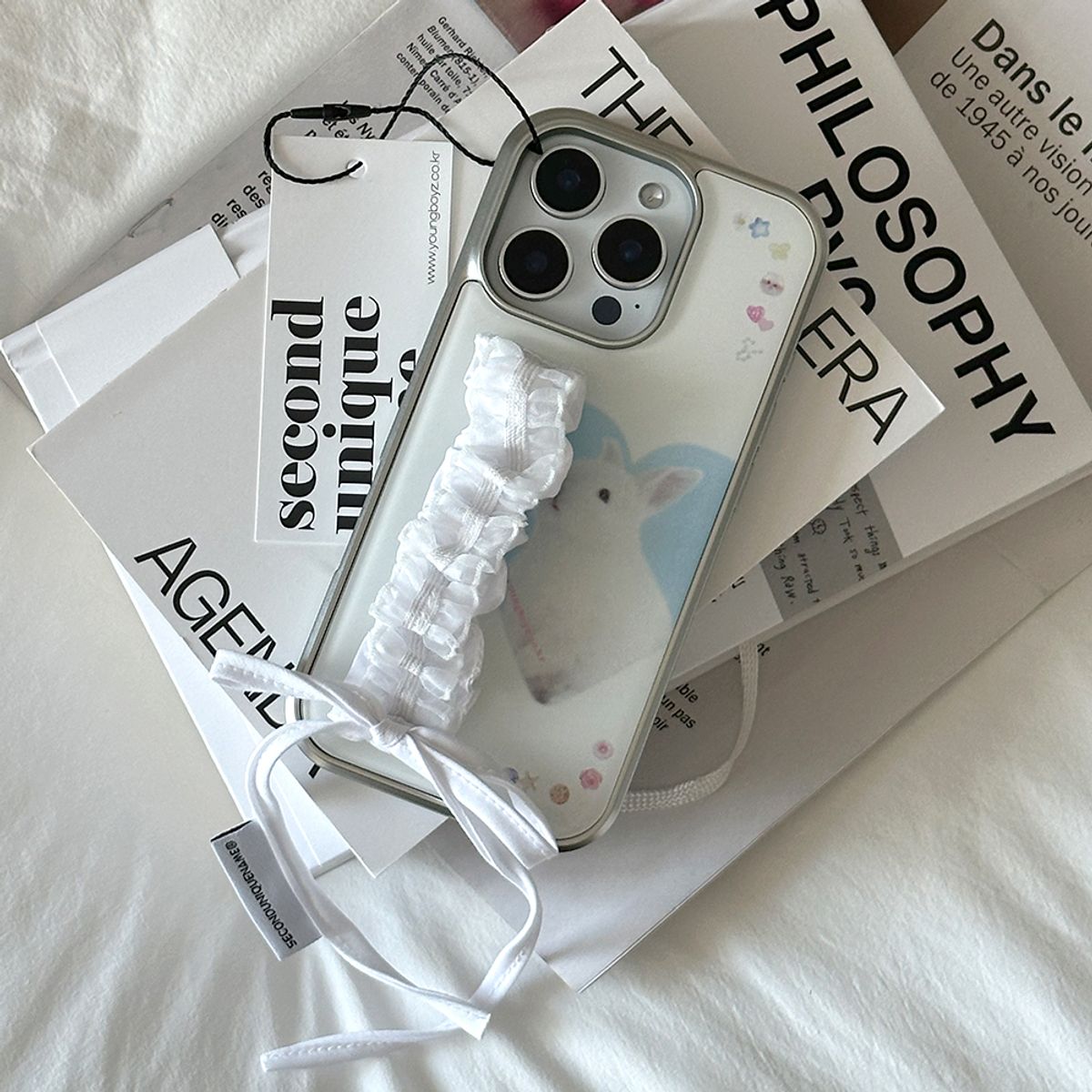 세컨드유니크네임(SECOND UNIQUE NAME) SUN CASE LACE GOBULL BAND WHITE (EPOXY)