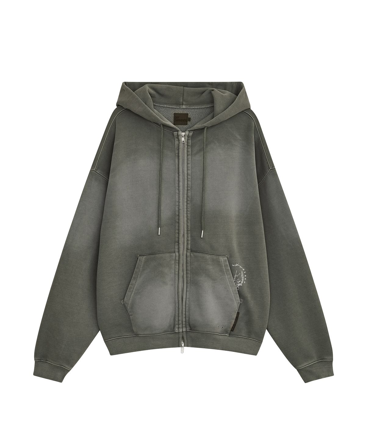 데프가먼츠(DEFGARMENTS) PIG BRUSHED HOOD ZIPUP [KHAKI]