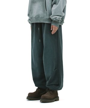 PIG BRUSHED SWEAT PANTS [CHARCOAL]