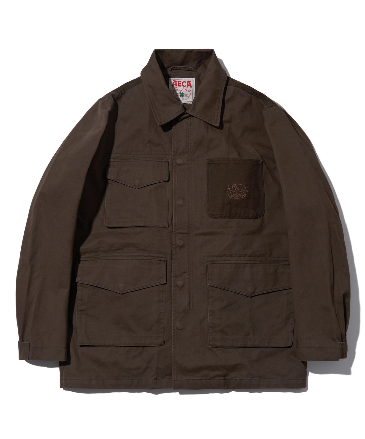 에이카화이트(AECA) AECA 2TONE WASHED FIELD JACKET-BROWN