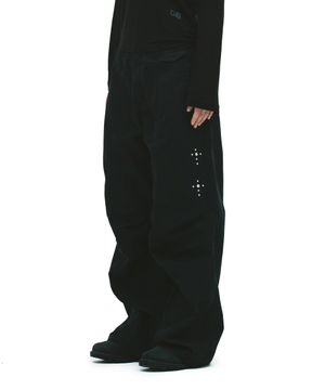 [유소정 PICK] STUD PARACHUTE PANTS [BLACK]