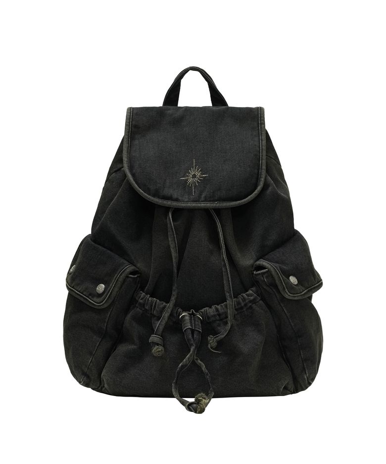 NEEDLE DENIM BAG PACK [BLACK DENIM]