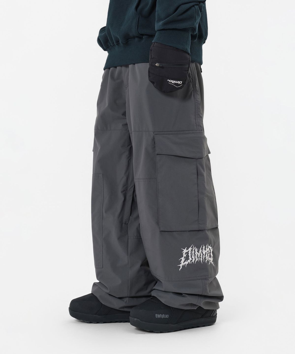 디미토(DIMITO) VOLT CARGO BIG PANTS (WIDE FIT LV.1) DARK SHADOW