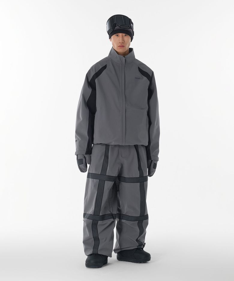 REFLECTIVE LINE BANDED PANTS (WIDE FIT LV.2) COOL GREY