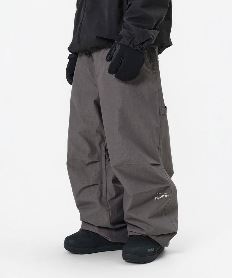 CARPENTER WIDE PANTS (WIDE FIT LV.1) FADE GREY