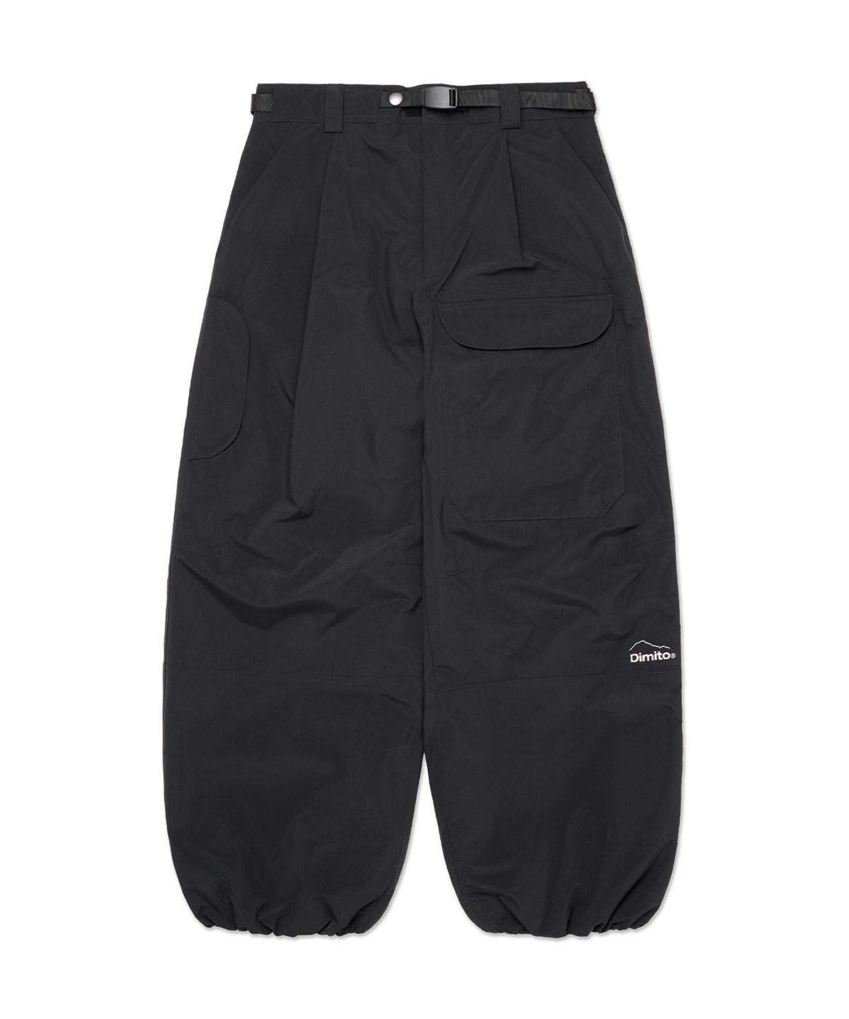 디미토(DIMITO) DECK WIDE BANDED PANTS (WIDE FIT LV.2) BLACK