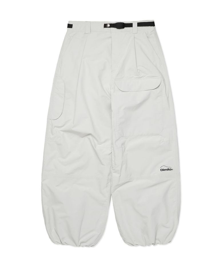 DECK WIDE BANDED PANTS (WIDE FIT LV.2) WHITE