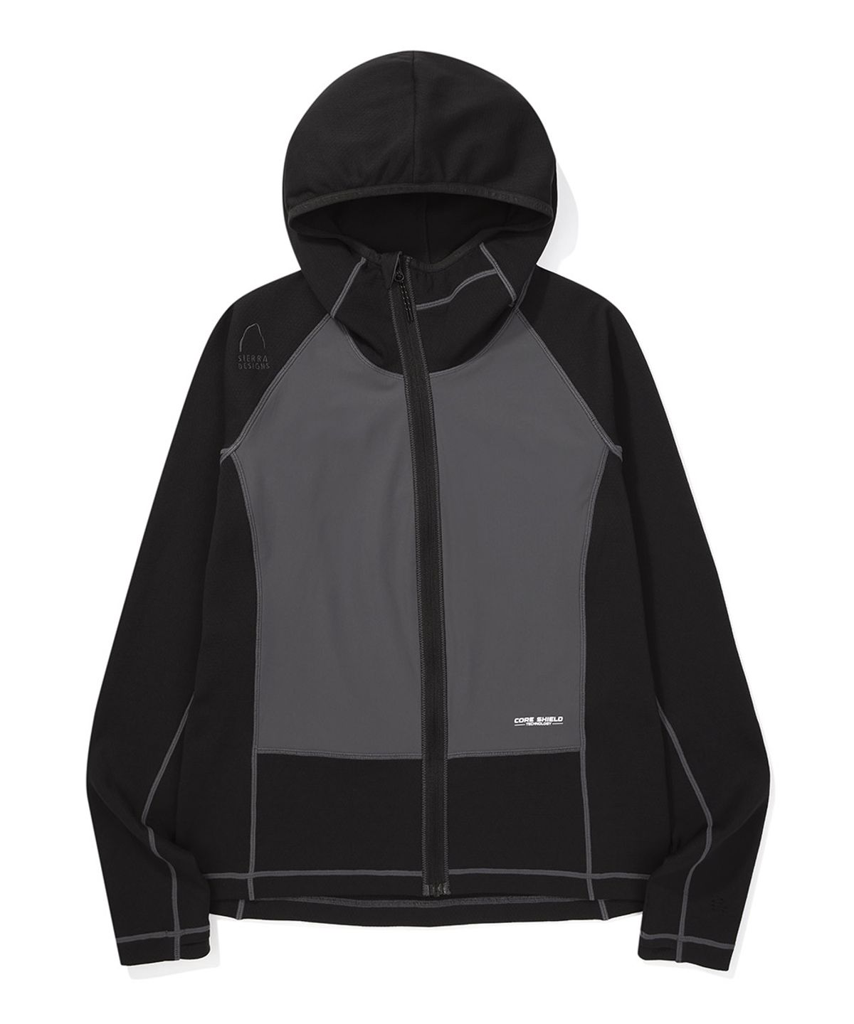 시에라디자인(SIERRA DESIGNS) W) 로사(ROSA) 델타픽 코어 쉴드 집업 후디 BLACK