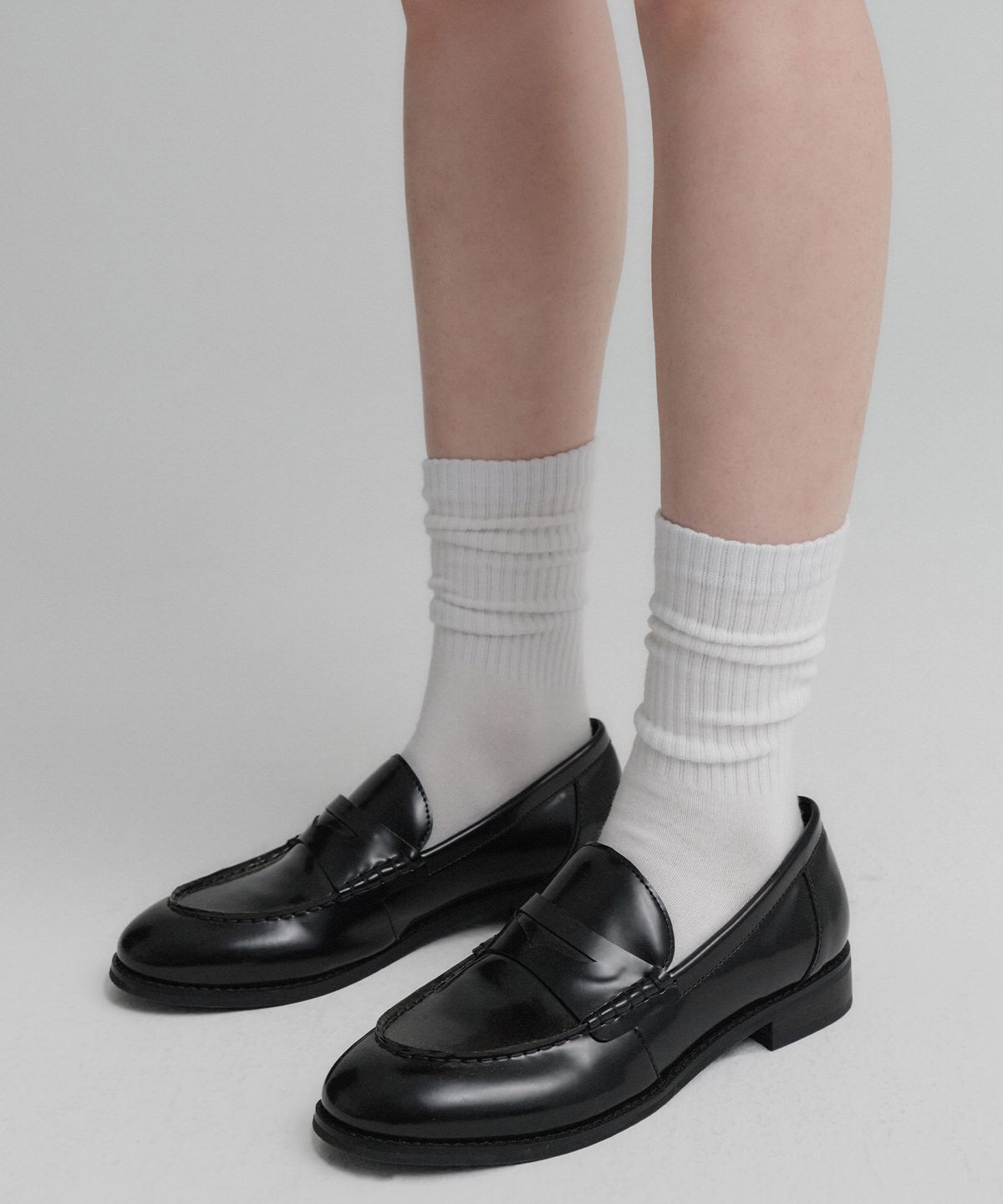 룩캐스트(LOOKAST) 아이비 로퍼_블랙 / IVY LOAFER_BLACK