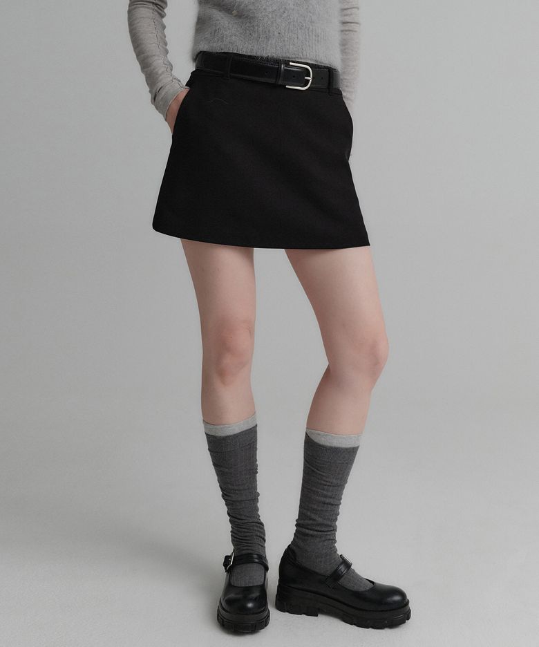 시엔 미니 스커트_블랙 / SIEN MINI SKIRT_BLACK