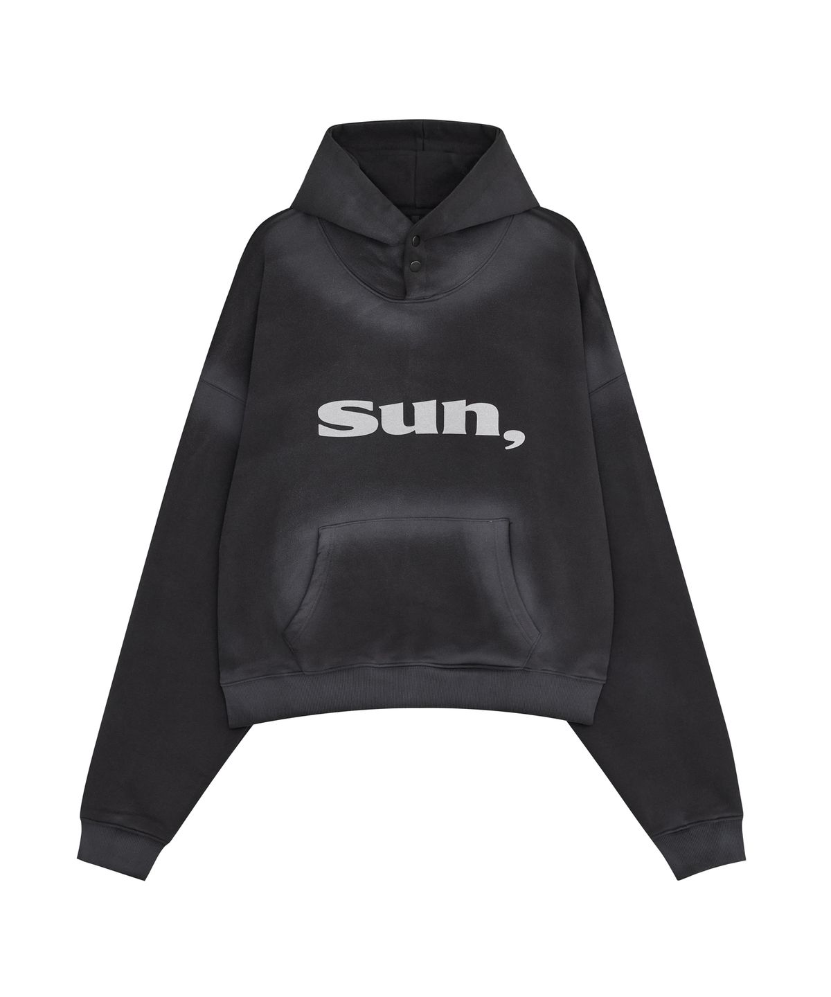 데프가먼츠(DEFGARMENTS) DAY HOODED SWEATSHIRTS [CHARCOAL]