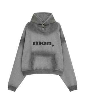 DAY HOODED SWEATSHIRTS [MELANGE GRAY]