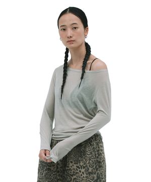 CHAIN LONG SLEEVE [BEIGE]