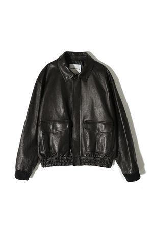 Maverick A-2 Leather Jacket Black