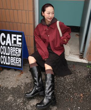 MNS Classic Check Jacket_Burgundy