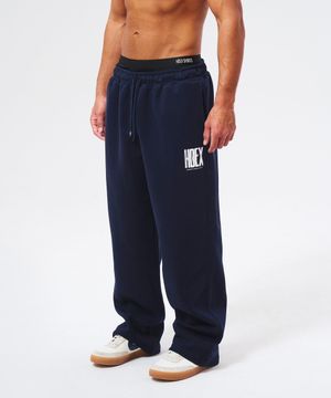 크랙 프린티드 스웨트 팬츠 (Navy)