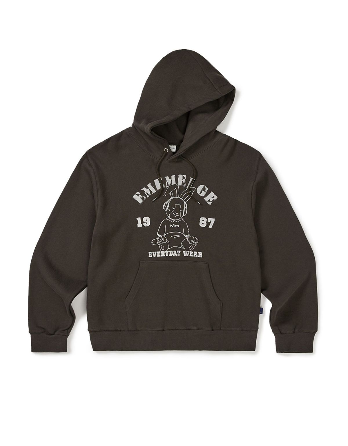 엠엠엘지(MMLG) [Mmlg] MELGE ENJOYING MUSIC HOODIE (WOODY BROWN)