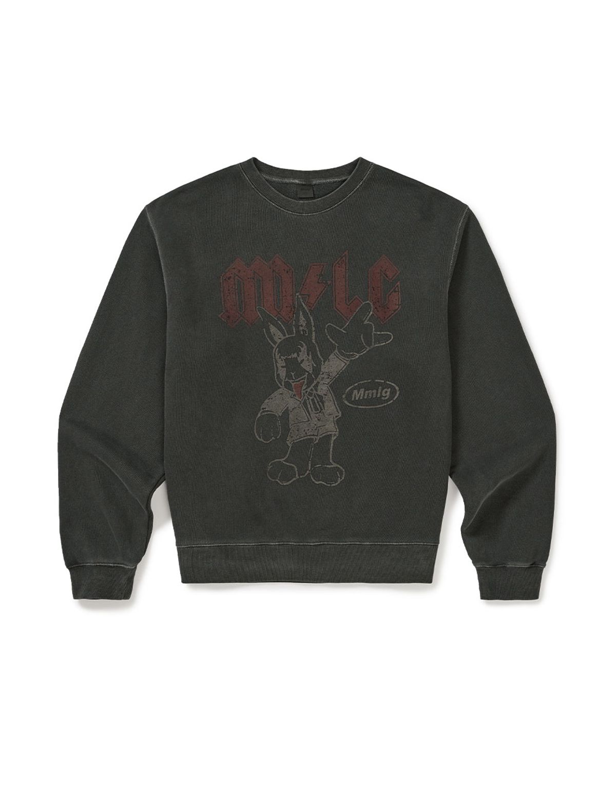 엠엠엘지(MMLG) [Mmlg] DYED MELGE ROCK SWEAT (CHARCOAL)
