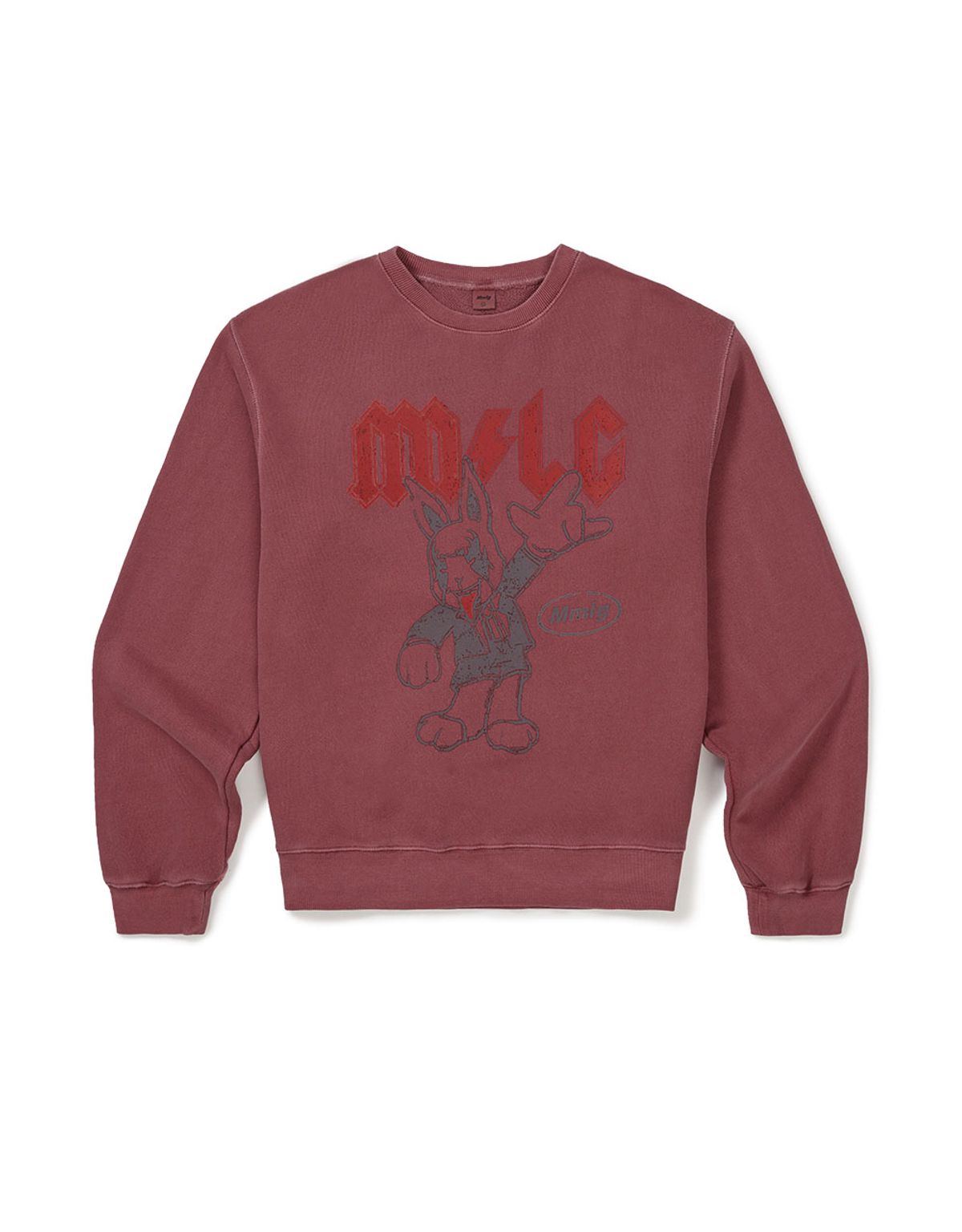 엠엠엘지(MMLG) [Mmlg] DYED MELGE ROCK SWEAT (RED)