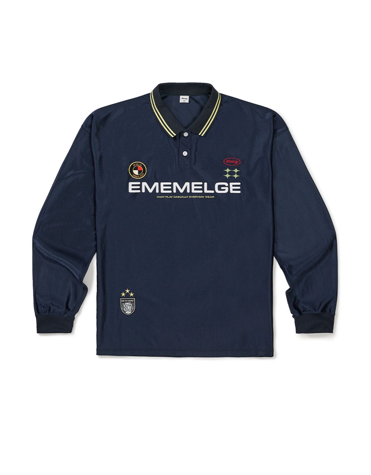 엠엠엘지(MMLG) [Mmlg] EM FOOTBALL JERSEY SHIRT (NAVY)