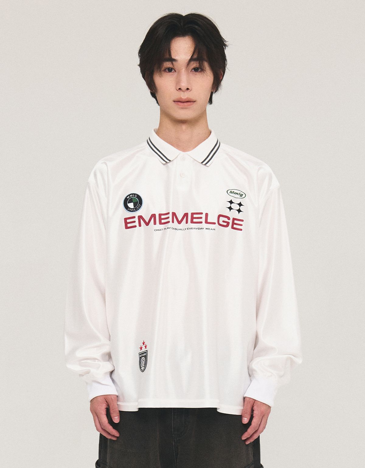 엠엠엘지(MMLG) [Mmlg] EM FOOTBALL JERSEY SHIRT (WHITE)