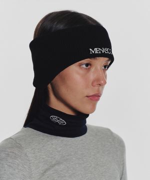 Menasoo Reversible Wool Headband_Black