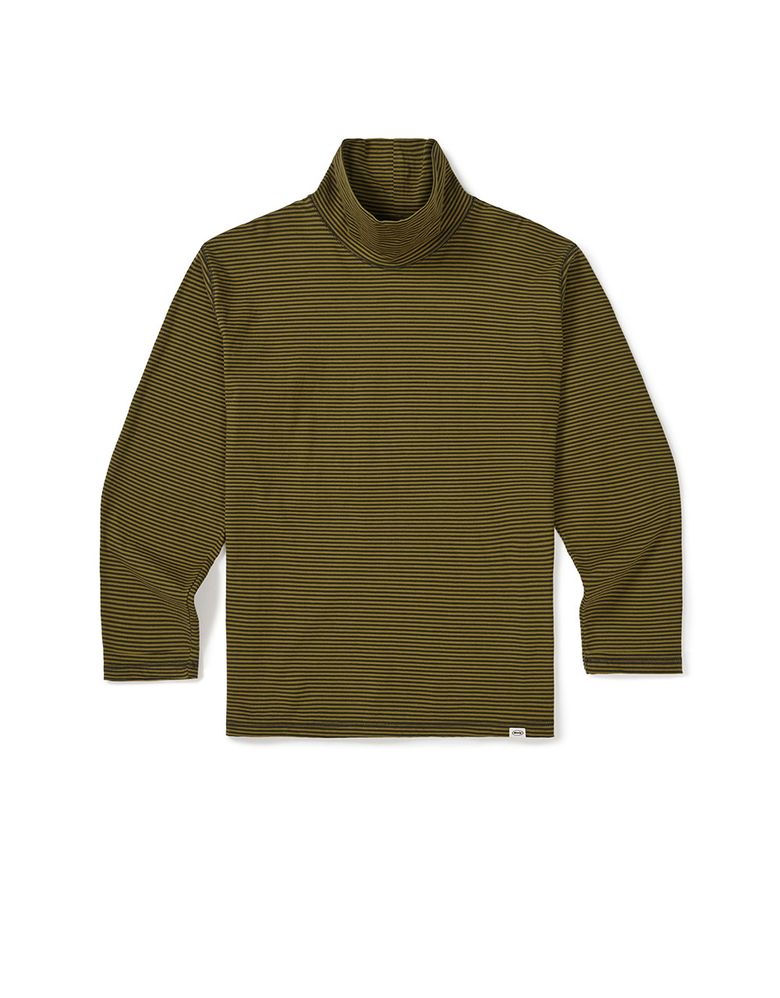 [Mmlg] STRIPE TURTLENECK LSV-T (YELLOW)
