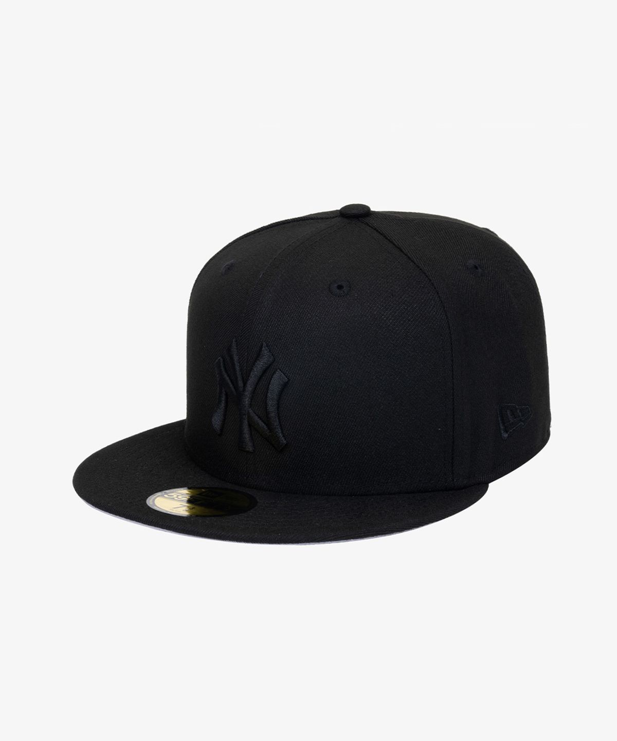 뉴에라(NEW ERA) MLB 뉴욕 양키스 베이직 피티드캡 블랙/블랙