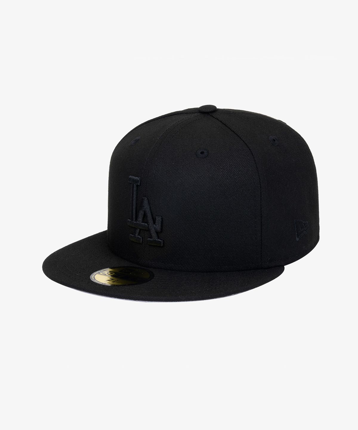 뉴에라(NEW ERA) MLB LA다저스 베이직 피티드캡 블랙/블랙