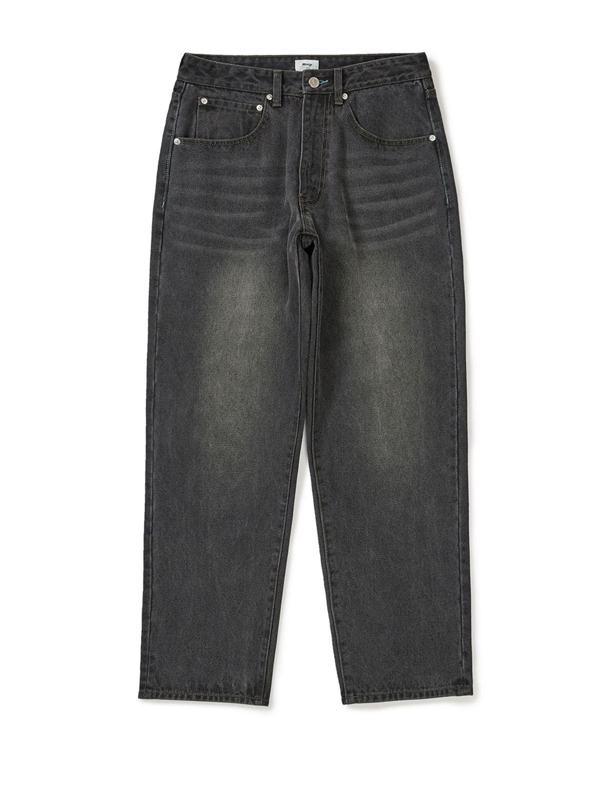 엠엠엘지(MMLG) [Mmlg] MM AUTHENTIC REGULAR DENIM PANTS (CHARCOAL)