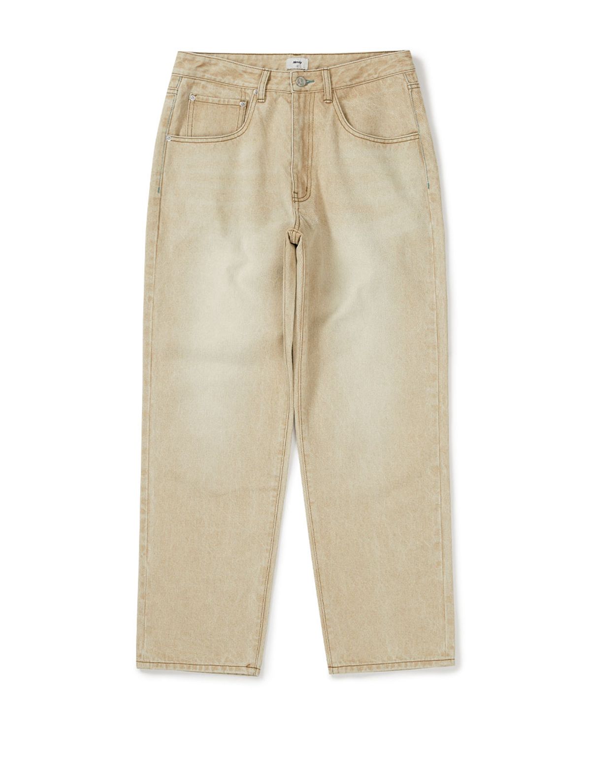 엠엠엘지(MMLG) [Mmlg] MM AUTHENTIC REGULAR DENIM PANTS (BEIGE)