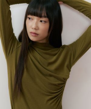 REF SHIRRING POLA DARK OLIVE