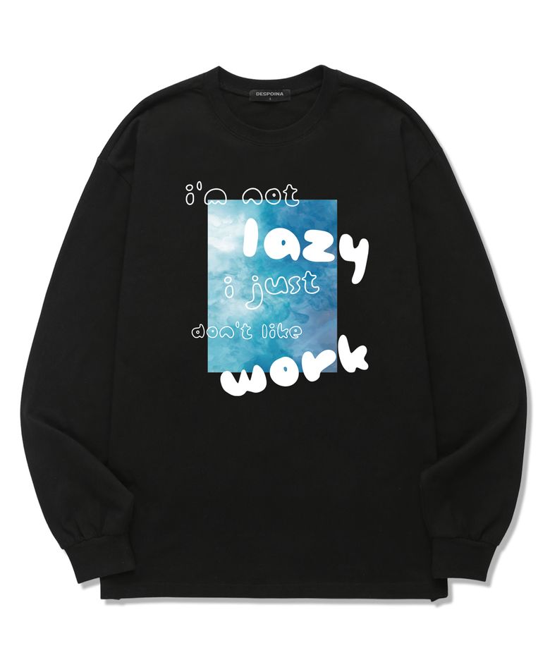 [F/W신상할인] NOT LAZY 롱슬리브 (DLS032) 블랙