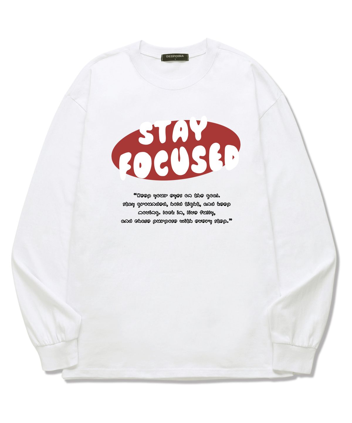 우즈(OUSE) STAY FOCUSED 롱슬리브 (DLS033) 화이트