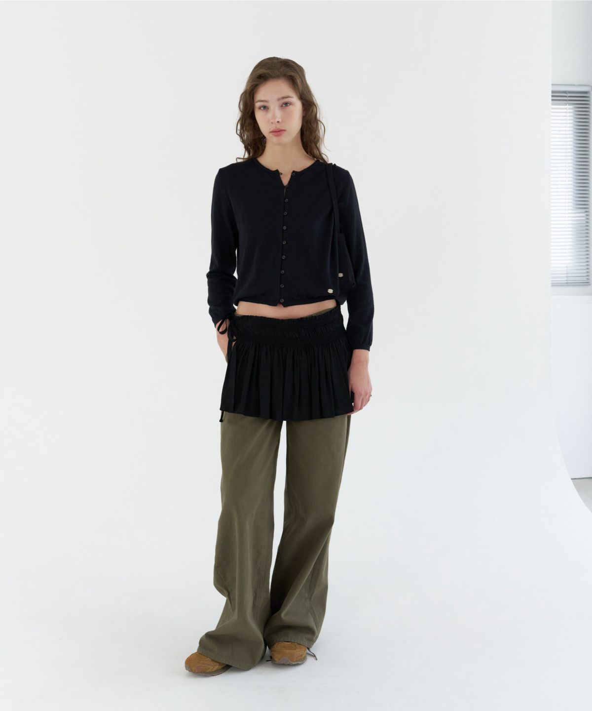 지비에이치 어패럴(GBH APPAREL) SKIRT WRAP BELT / BLACK