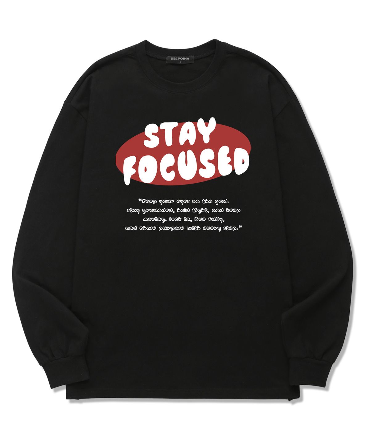 우즈(OUSE) STAY FOCUSED 롱슬리브 (DLS033) 블랙