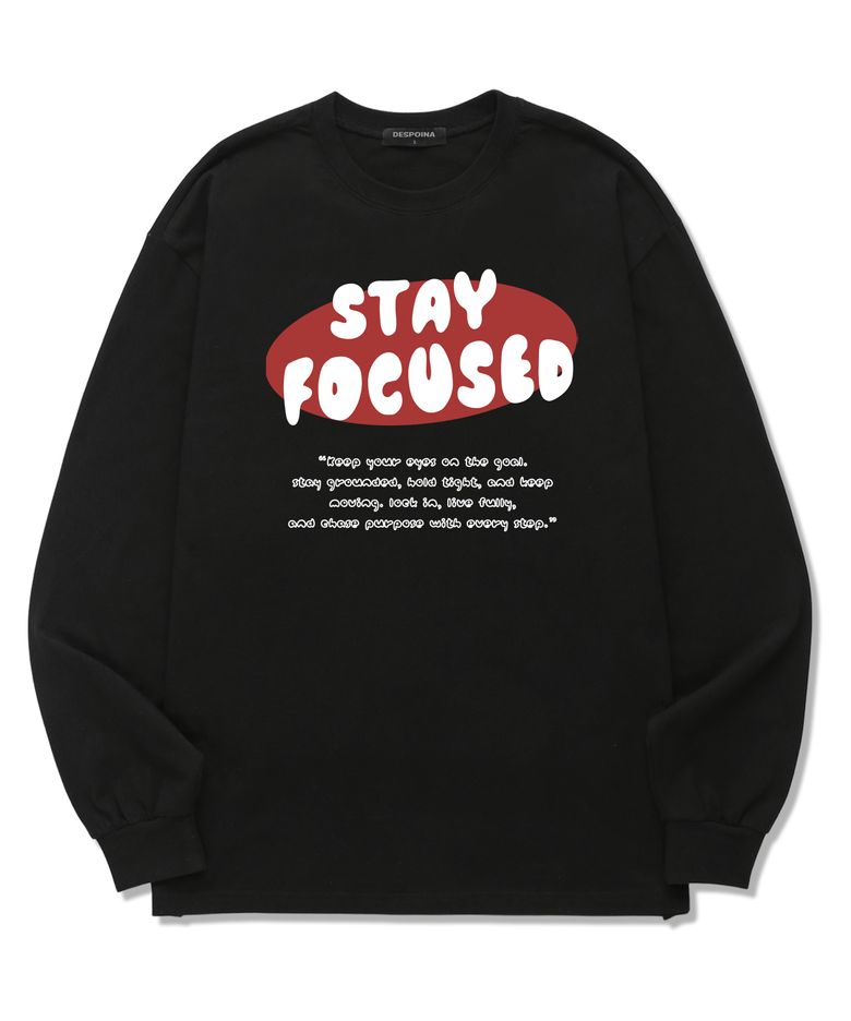 [F/W신상할인] STAY FOCUSED 롱슬리브 (DLS033) 블랙