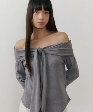 REF TIE T-SHIRT GRAY