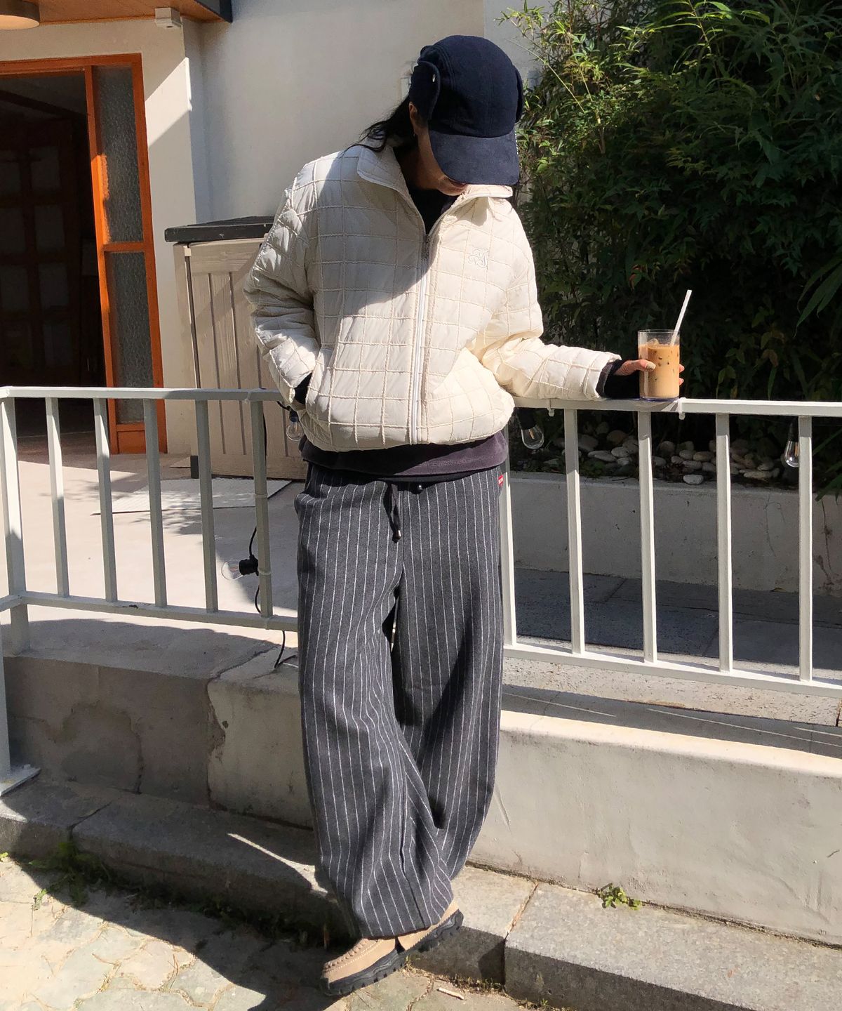 미나수(MENASOO) MNS Short Puffer Jacket_Ivory