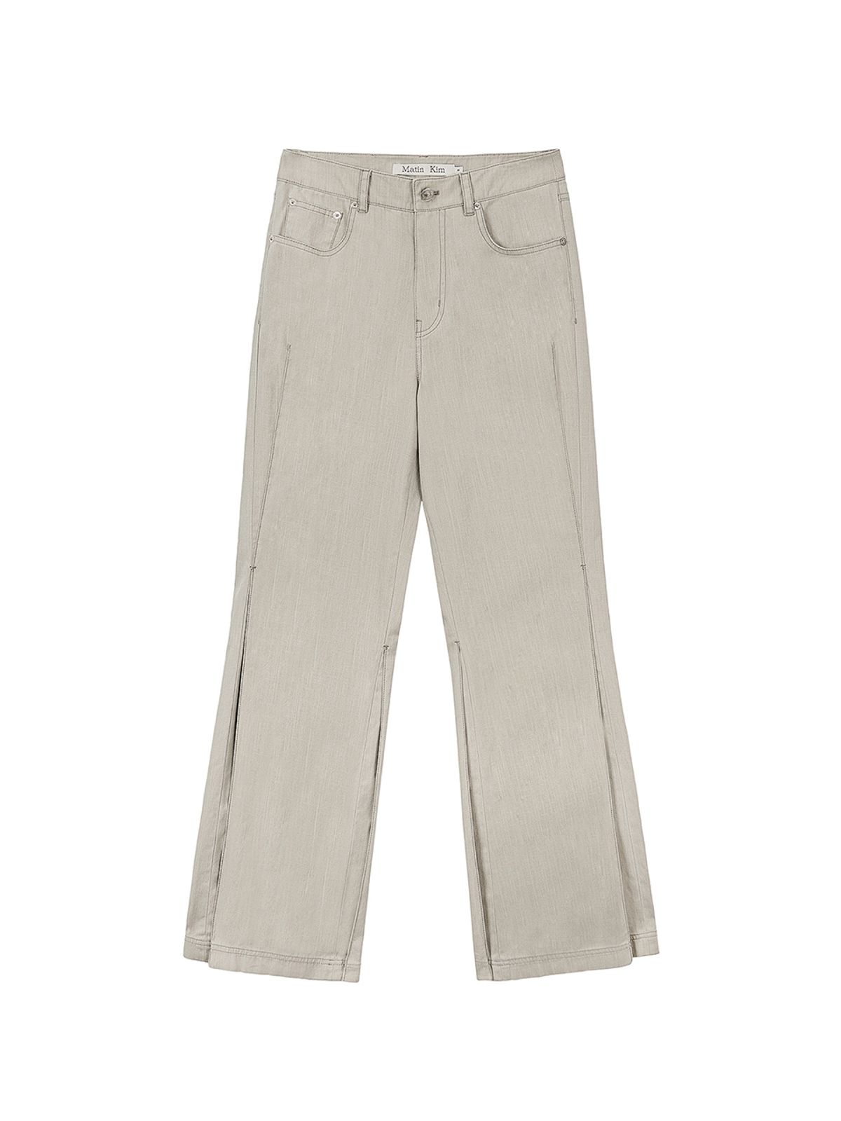 마뗑킴(MATIN KIM) SIDE PINTUCK POINT PANTS IN BEIGE